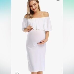 White off the shoulder dress